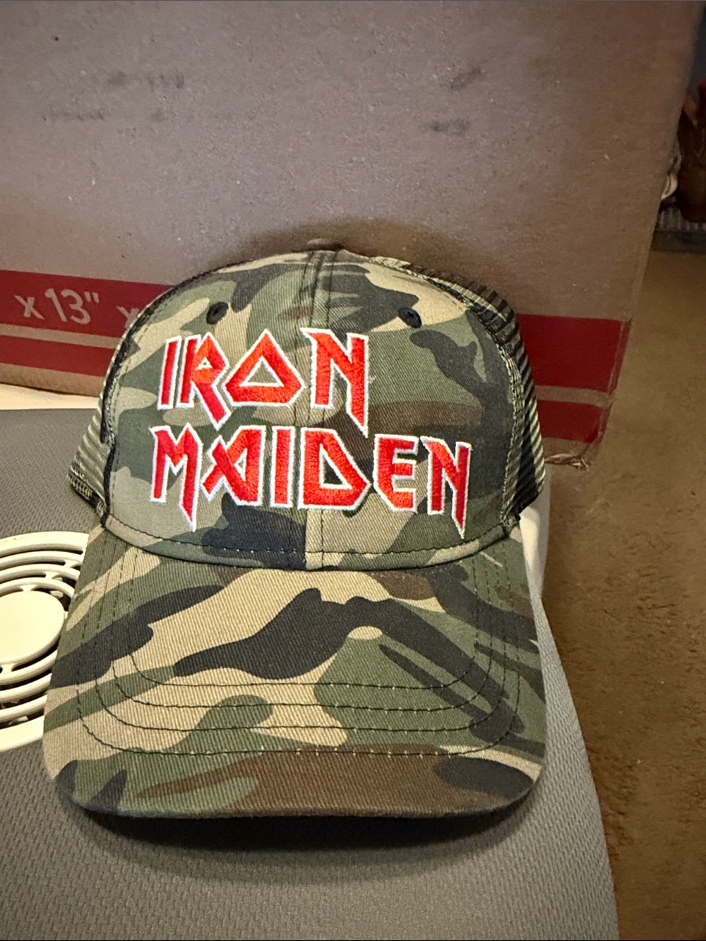 unisex cap “iron maiden” camo